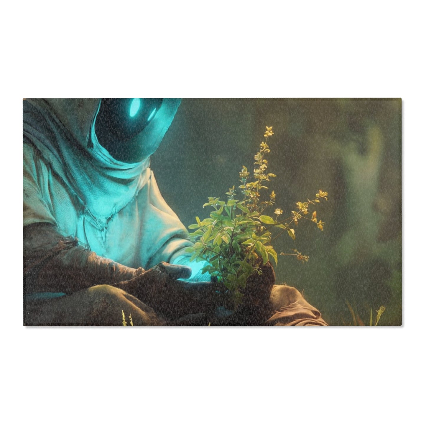 Forest Sentinel Area Rug – Luminescent Guardian in Sunlit Grove
