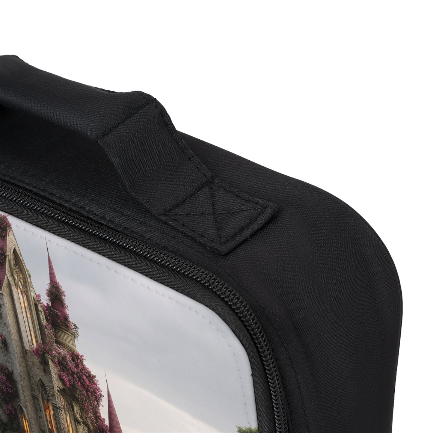 Rose-Spangled Castle Lunch Bag – Twilight Sanctuary for the Dreamer