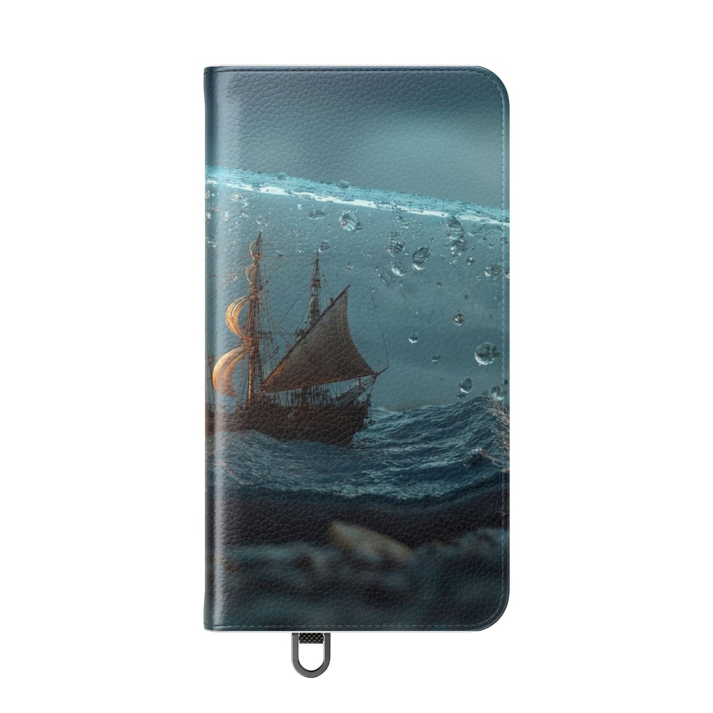 Storm-Struck Galleon Flip Cases – Lightning Inside Glass Bottle