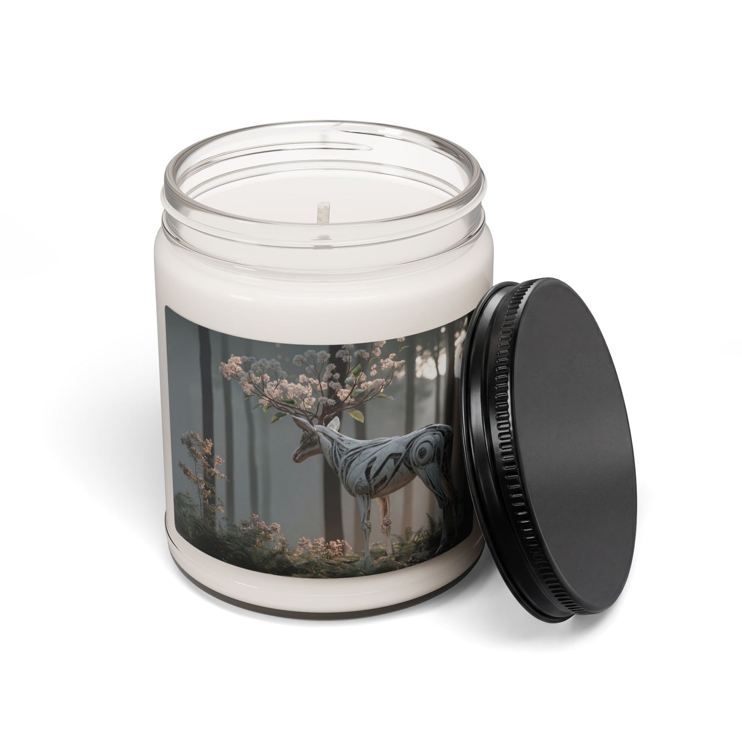 Botanical Stag Scented Soy Candle, 9oz – Whispers of the Living Machine