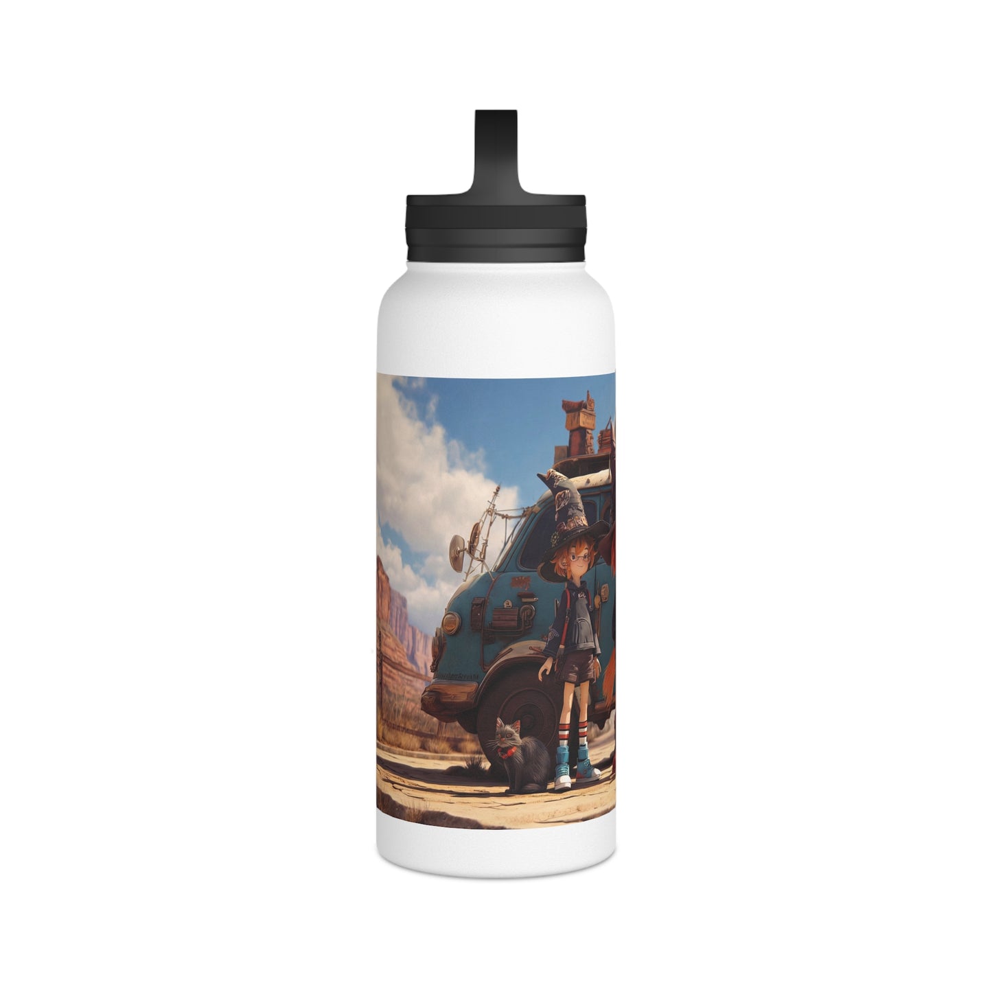 Witch Trio Adventure Water Bottle – Dusty Roadhouse Magic