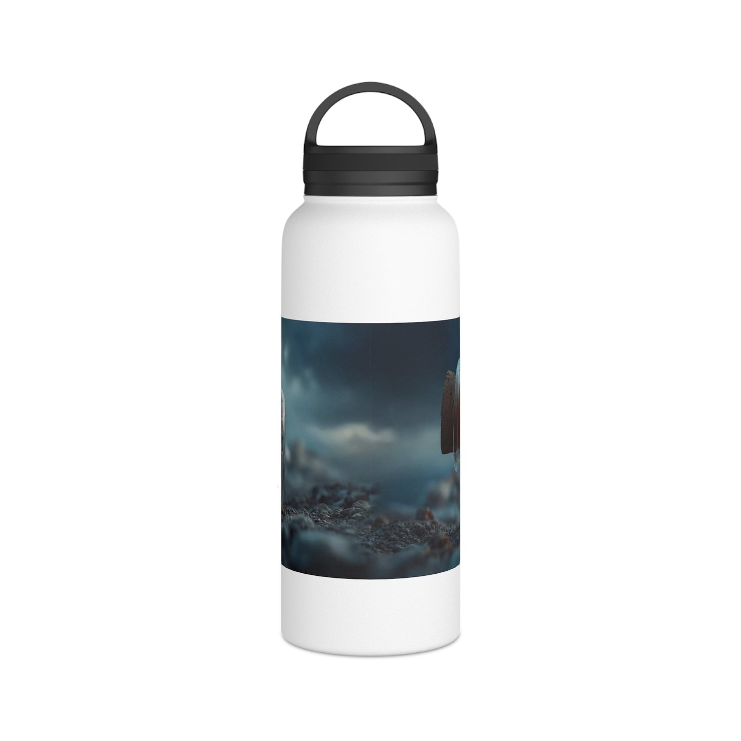 Stormbound Galleon Water Bottle – Handle Lid – Sea in a Bottle Dreamscape