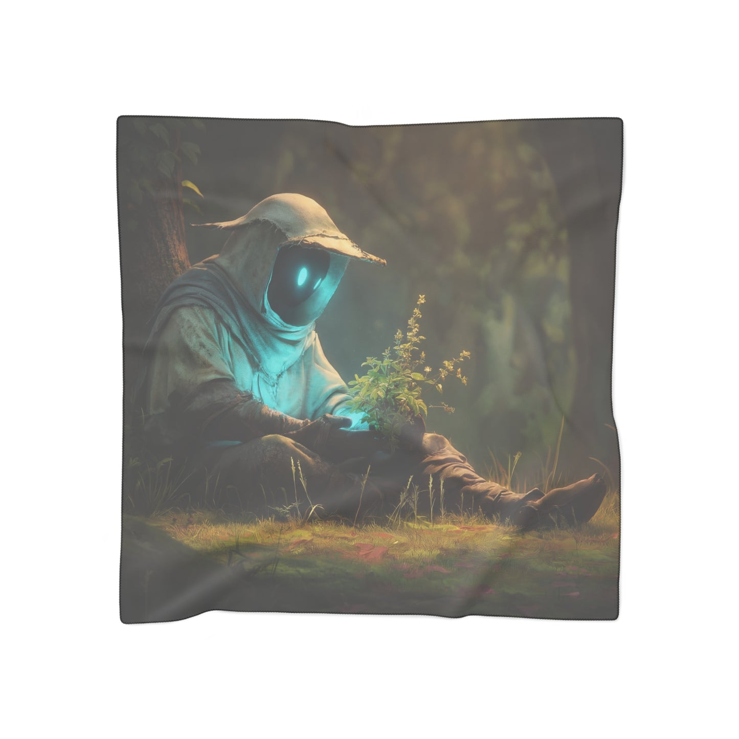 Forest Sentinel Poly Scarf – Glow of the Ancient Grove