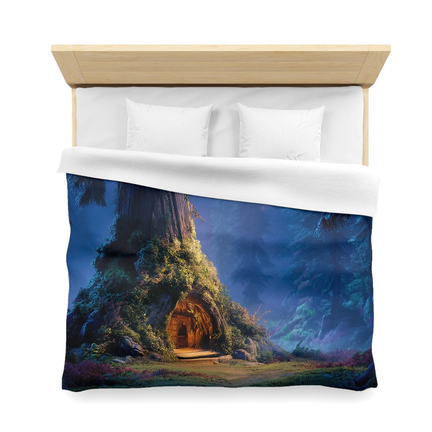 Ancient Treehouse Duvet Cover – Whispering Woods Sanctuary