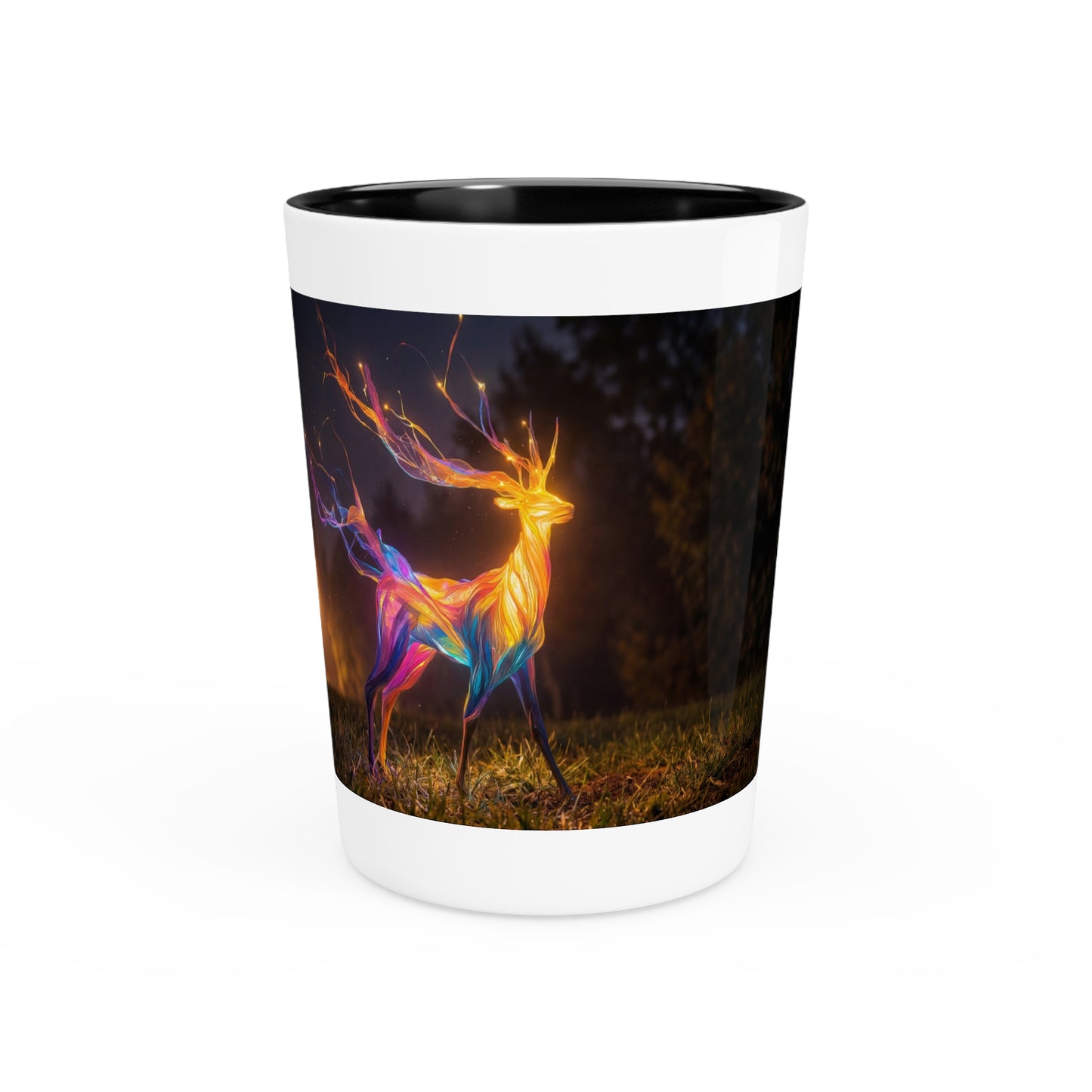 Prism Deer Shot Glass – Night Garden Luminescence