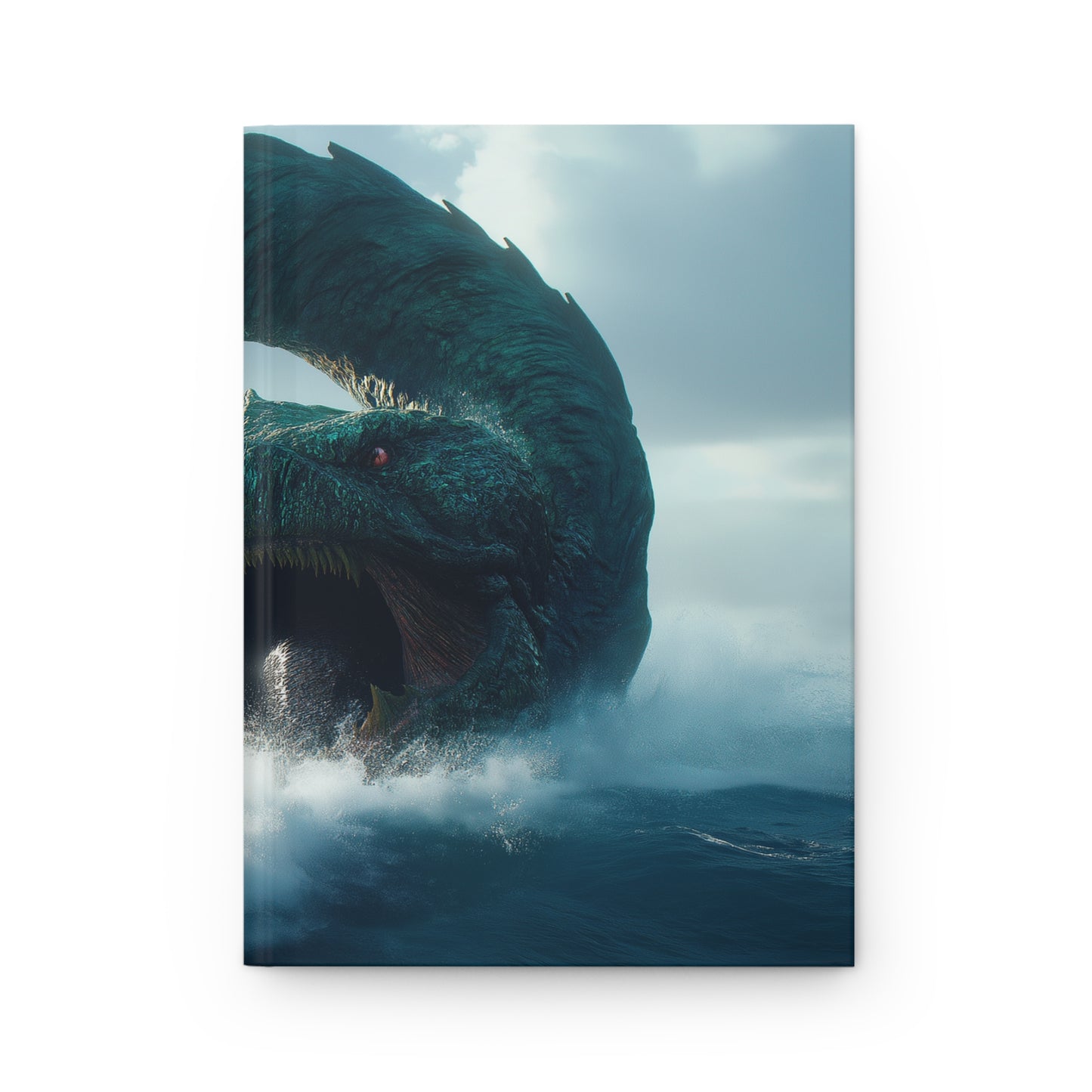 Leviathan’s Maw Hardcover Journal Matte – Oceanic Mythos in Deep Teal
