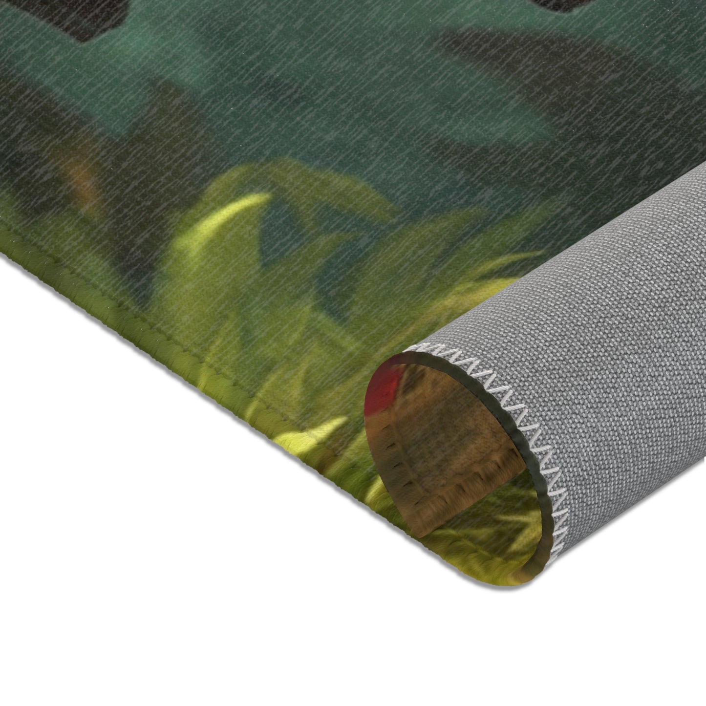 Mushroom Knight Area Rug – Sunlit Jungle Guardian