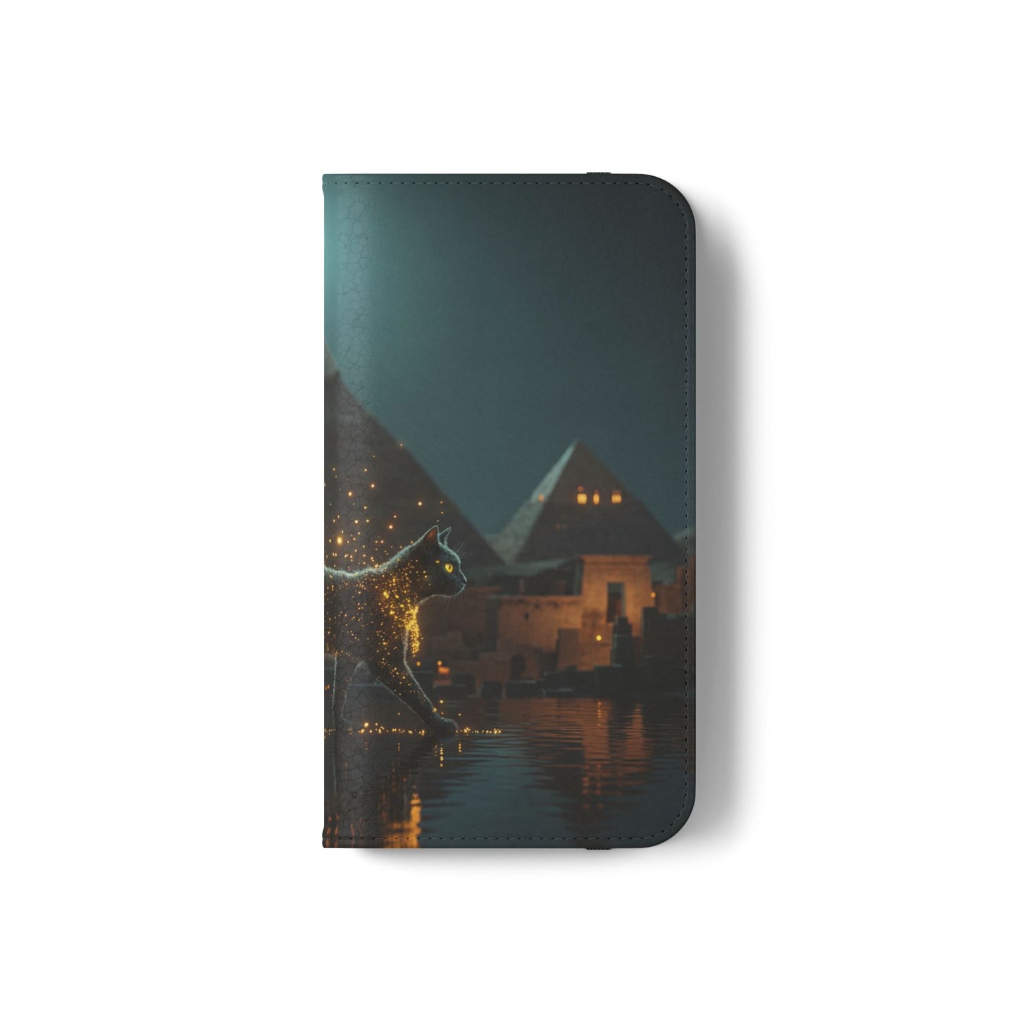 Celestial Vortex Flip Cases – Indigo Cloud Dreamscape