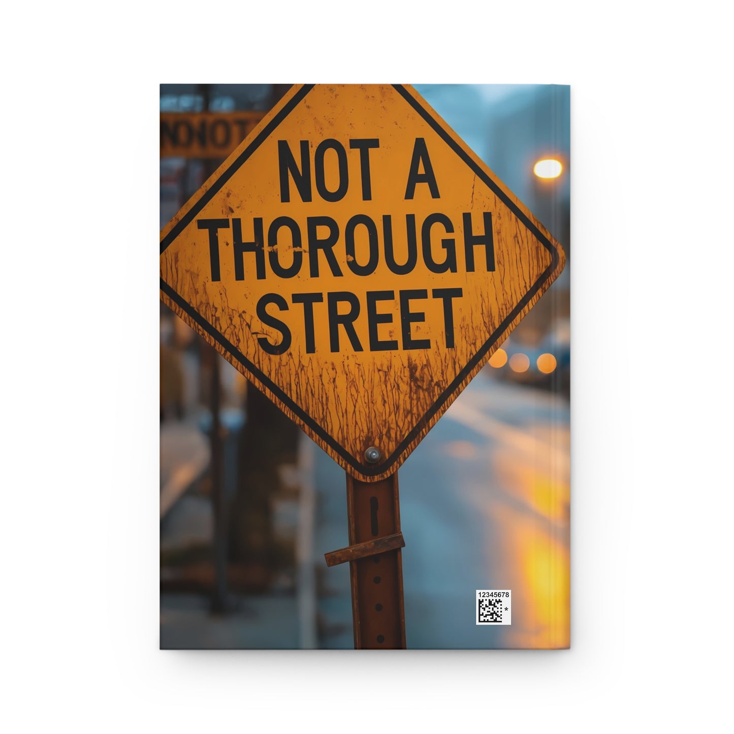 Twilight City Street Blur - Hardcover Journal