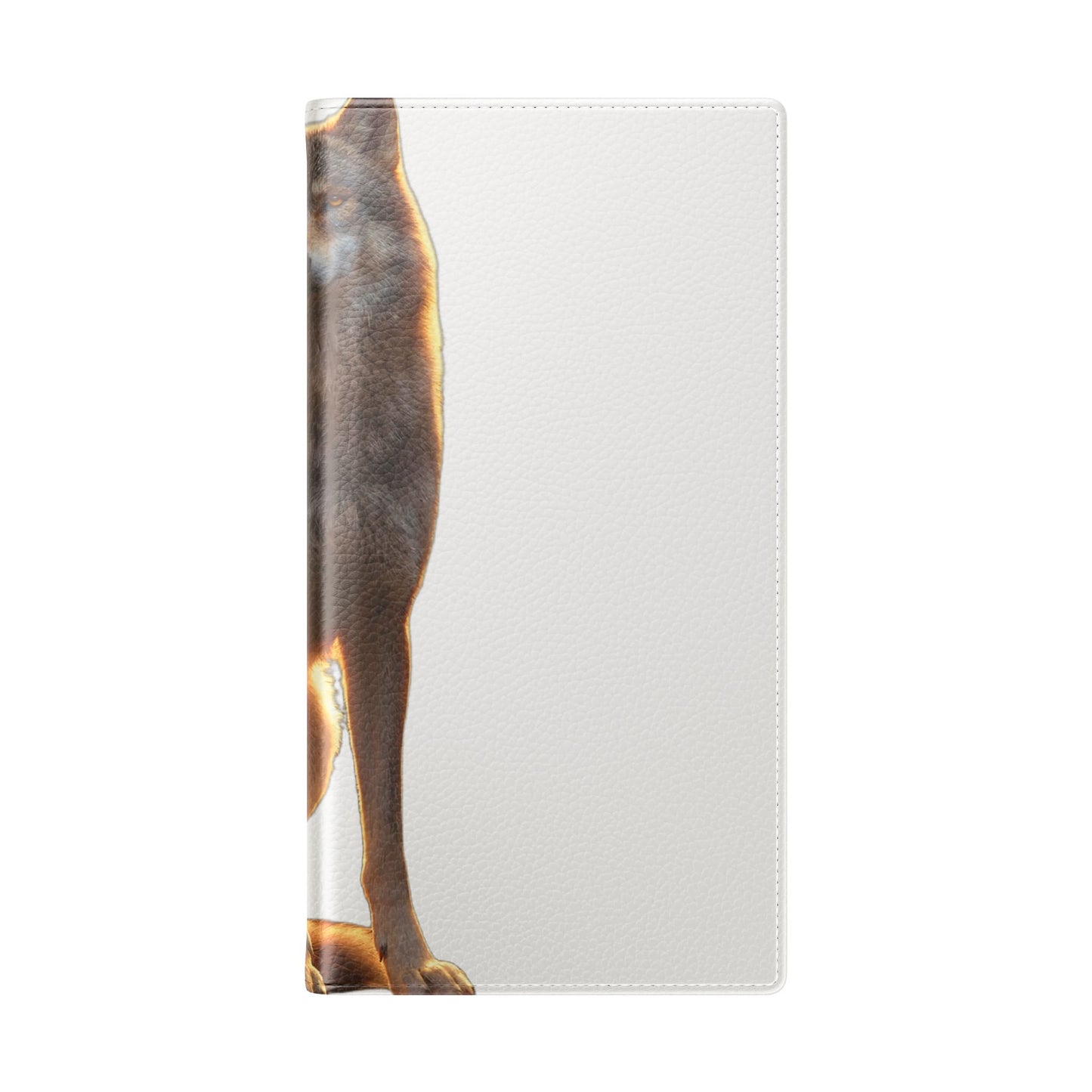 Sunlit Wolf Flip Cases – Golden Hour Sentinel Portrait