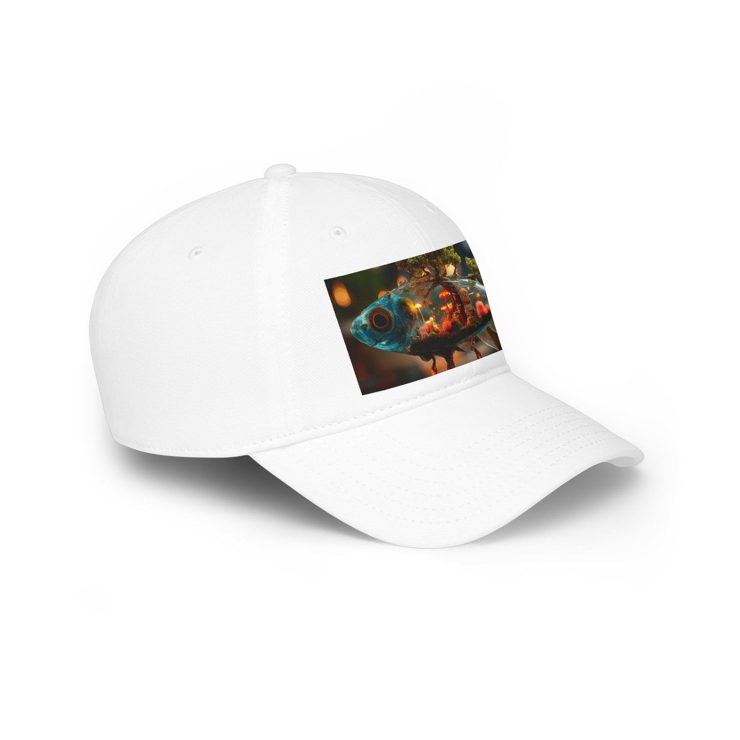Forest Within Fish Low Profile Baseball Cap – Bioluminescent Underwater Sanctuary
