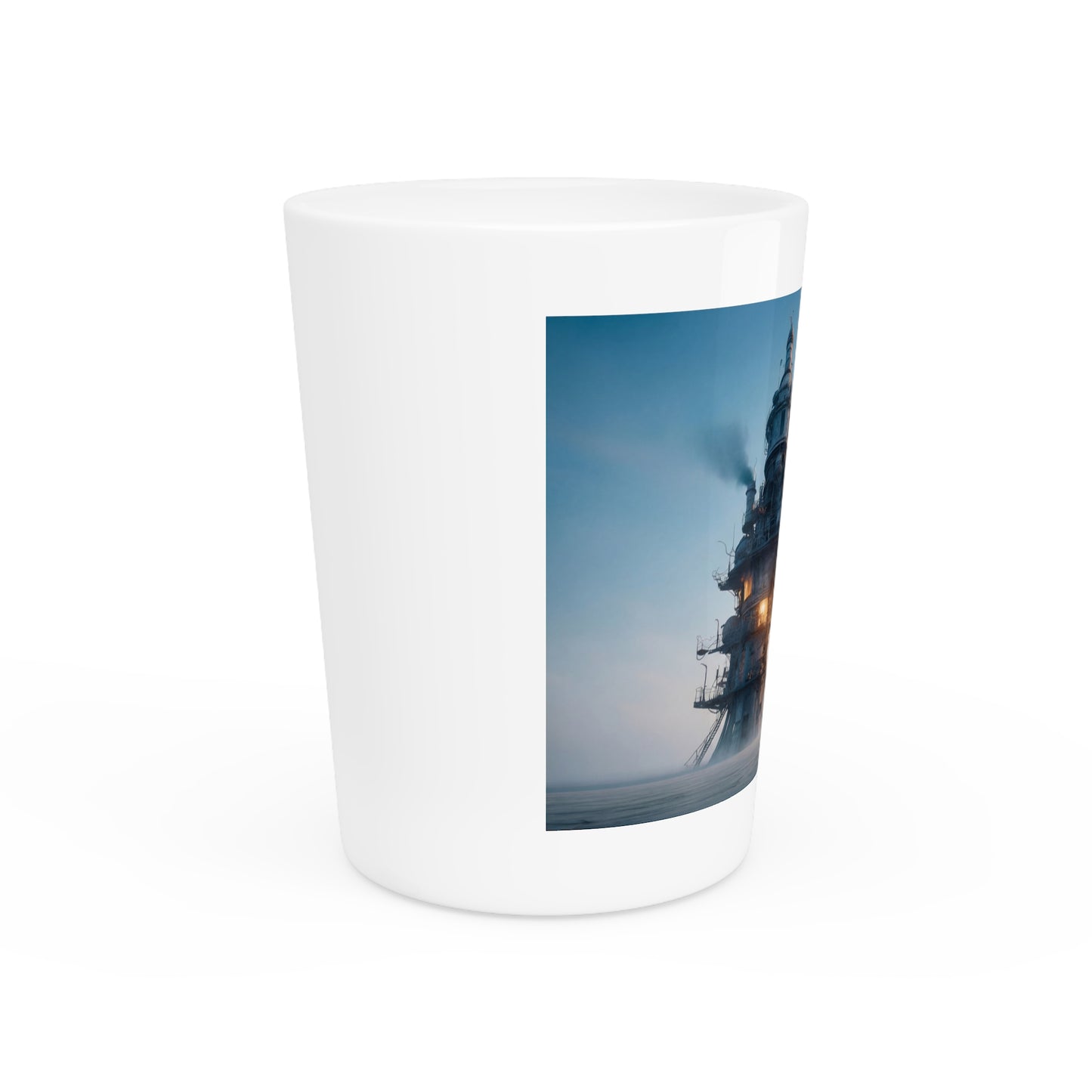 Skyward Steam Tower Shot Glass – Lonely Engineer’s Dawn