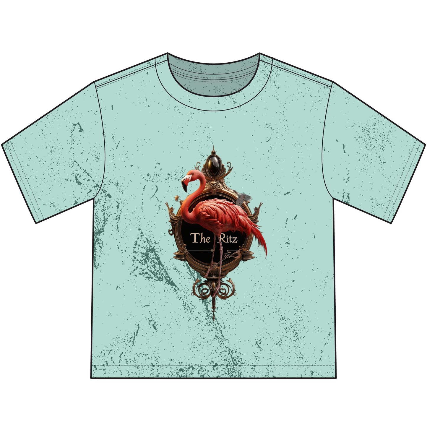 Ritz Flamingo Heavyweight Color Blast Youth T-Shirt – Ornate Frame Guardian Artwear