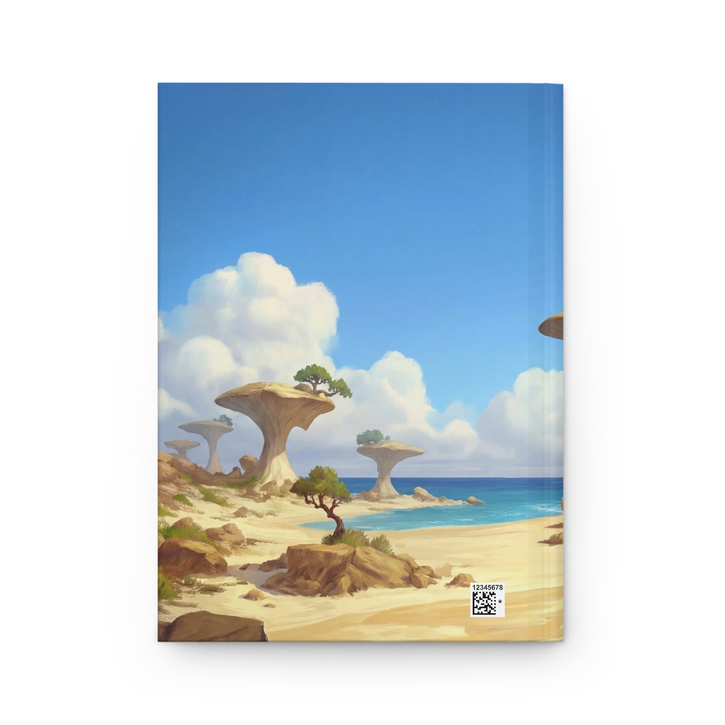Mushroom Forest Beach Journal Matte – Sunlit Guardian’s Shore