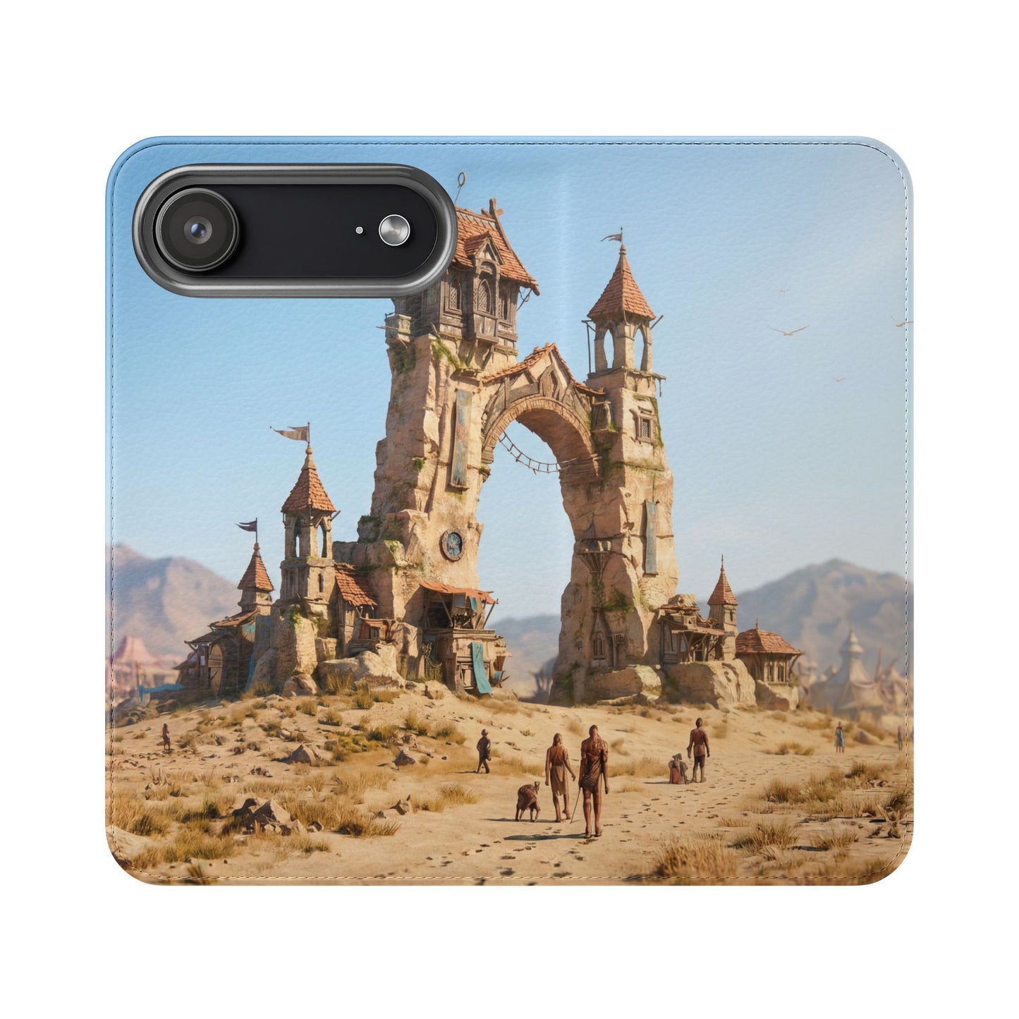 Desert Sentinel Gate Flip Cases – Weathered Archway Journey