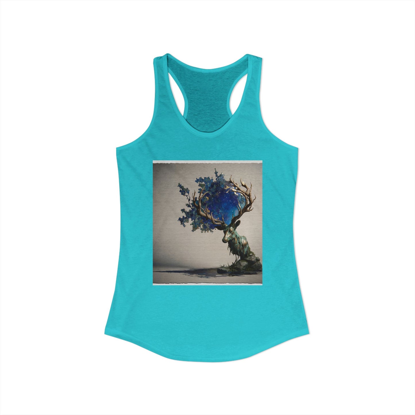 Forest Sentinel Women's Ideal Racerback Tank – Mossy Antler Guardian