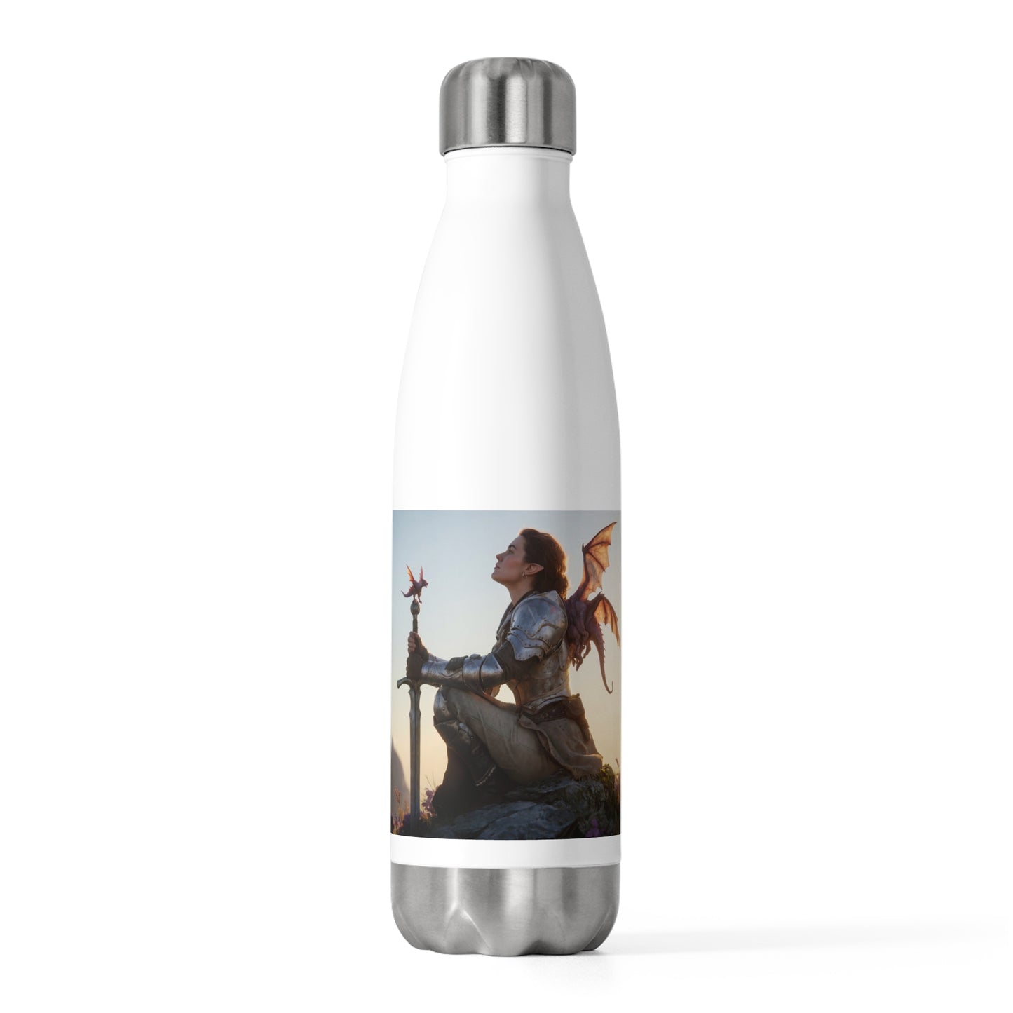 Dragon Rider Sentinel 20oz Insulated Bottle – Sunset Pact on the Peaks