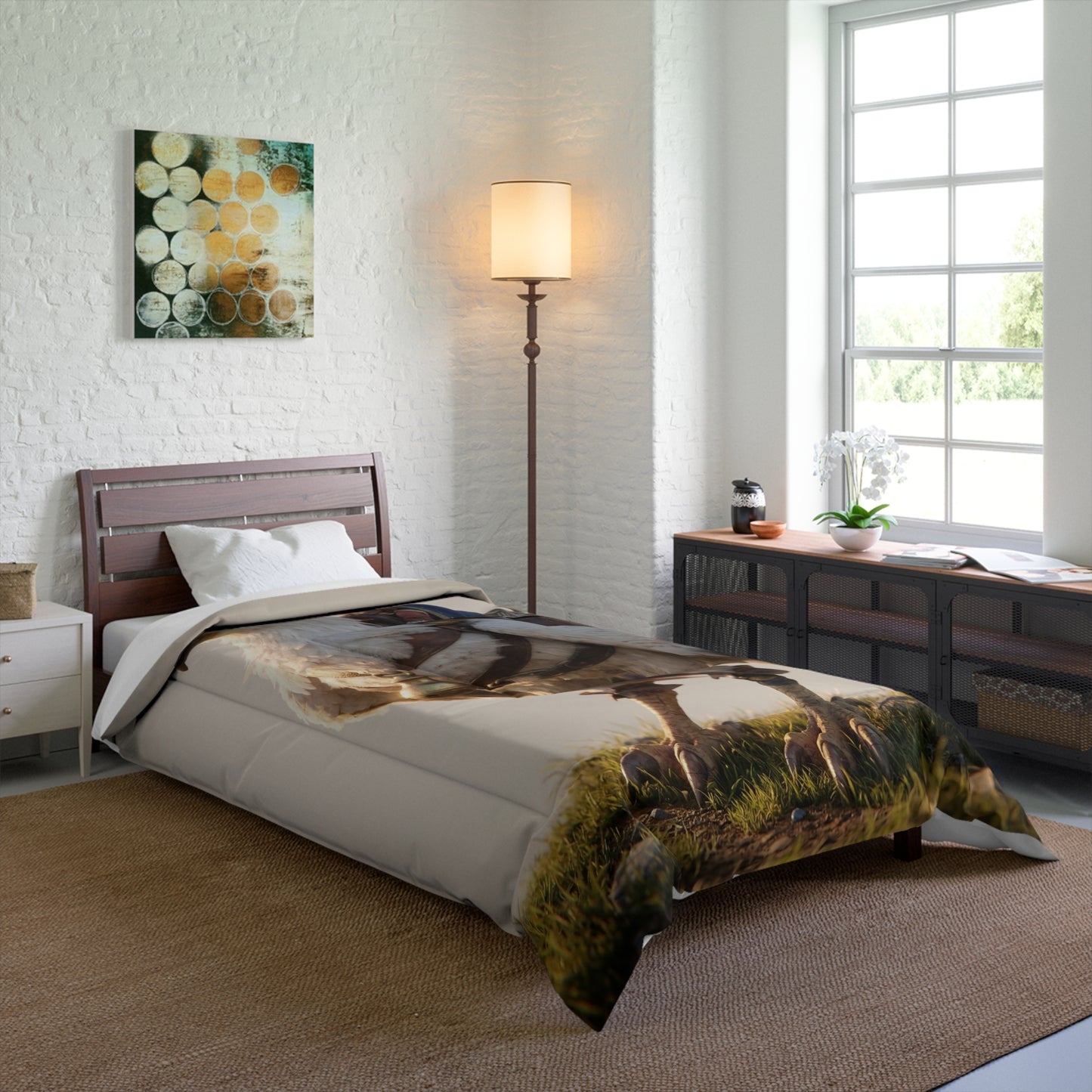 Skyborne Rider Comforter – Dawn’s Whisper on Feathers