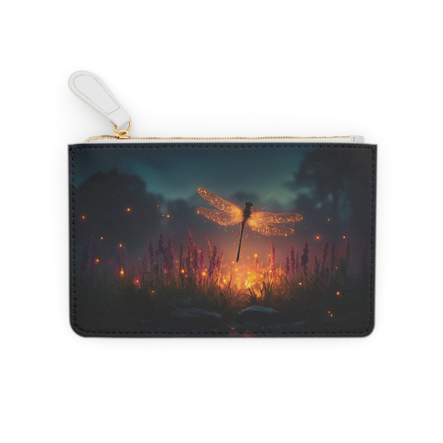 Glowing Dragonfly Mini Clutch Bag – Twilight Firefly Dreamscape