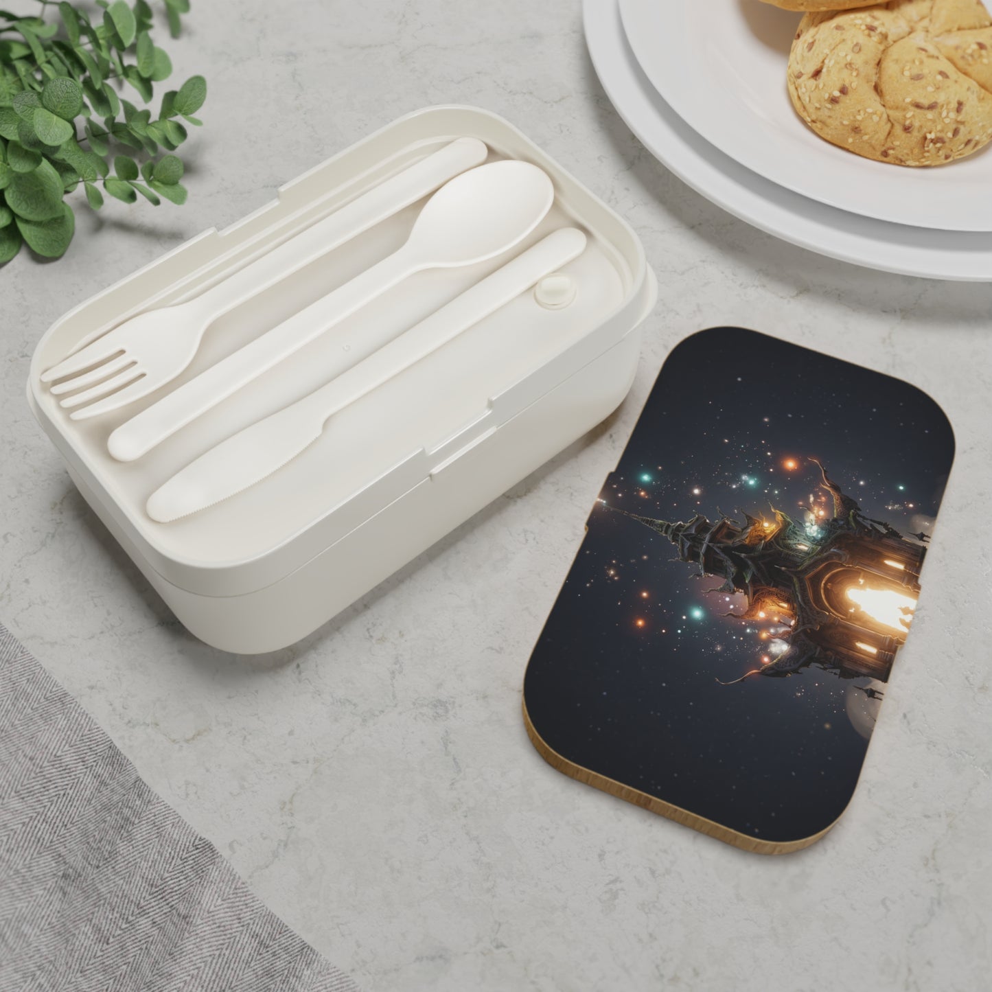 Celestial Temple Bento Lunch Box – Starlit Gateway to Wonder