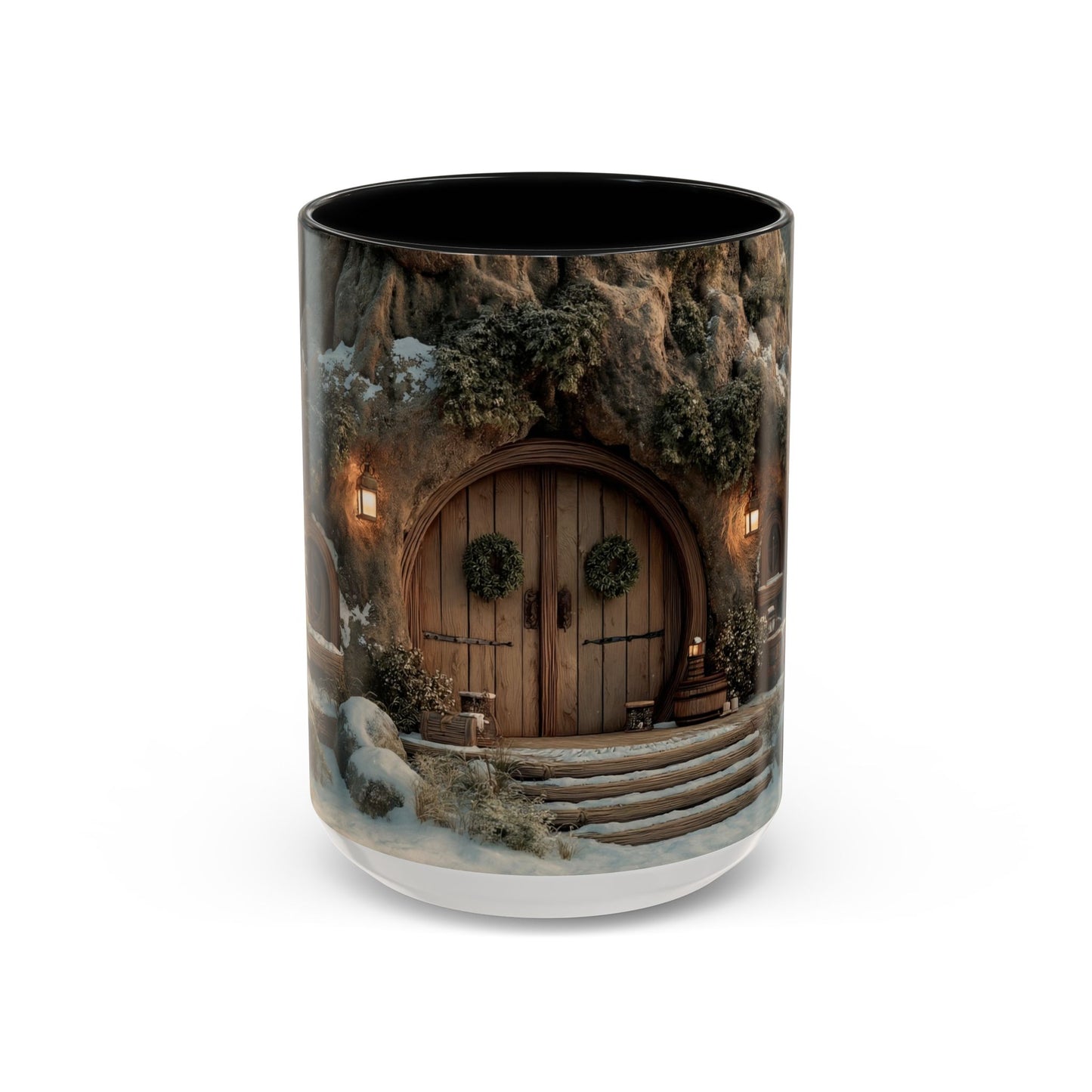 Winter Treehouse Doorway Mug – Snow-Kissed Forest Hearth