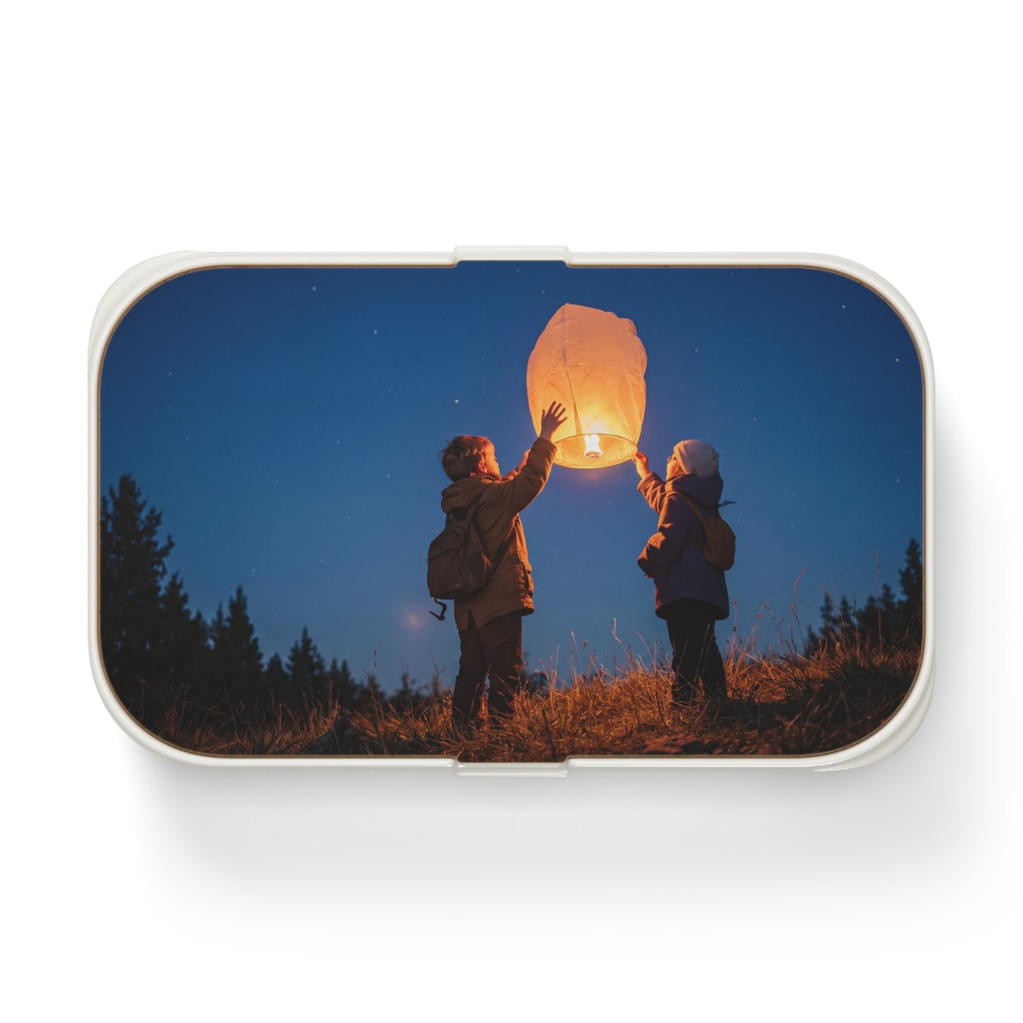 Starlit Lantern Bento Lunch Box – Shared Wishes Under Midnight Sky