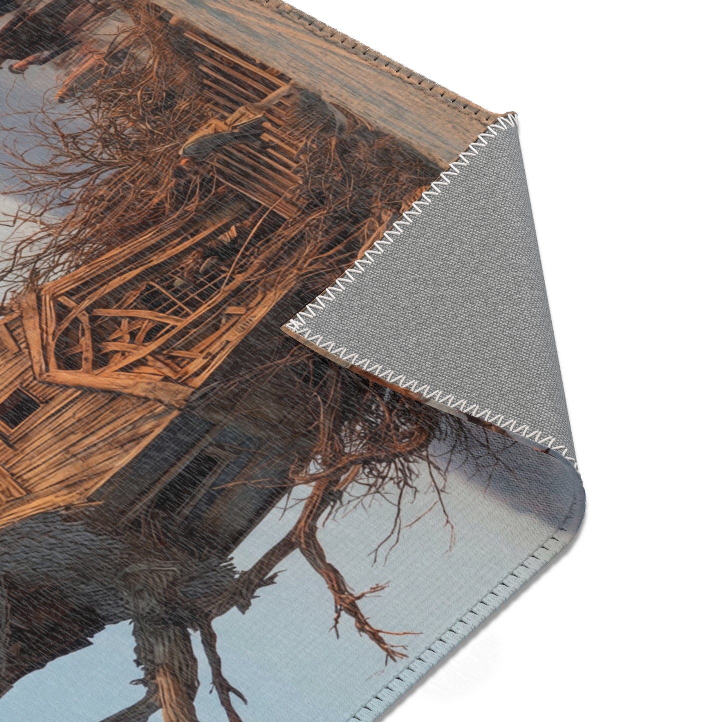 Clock Tower in the Dryland Area Rugs – Timeless Wanderer’s Sanctuary