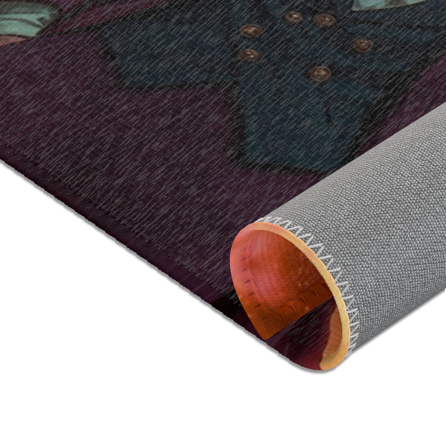 Crimson Explosion Rug – Mad Scientist’s Fiery Stand
