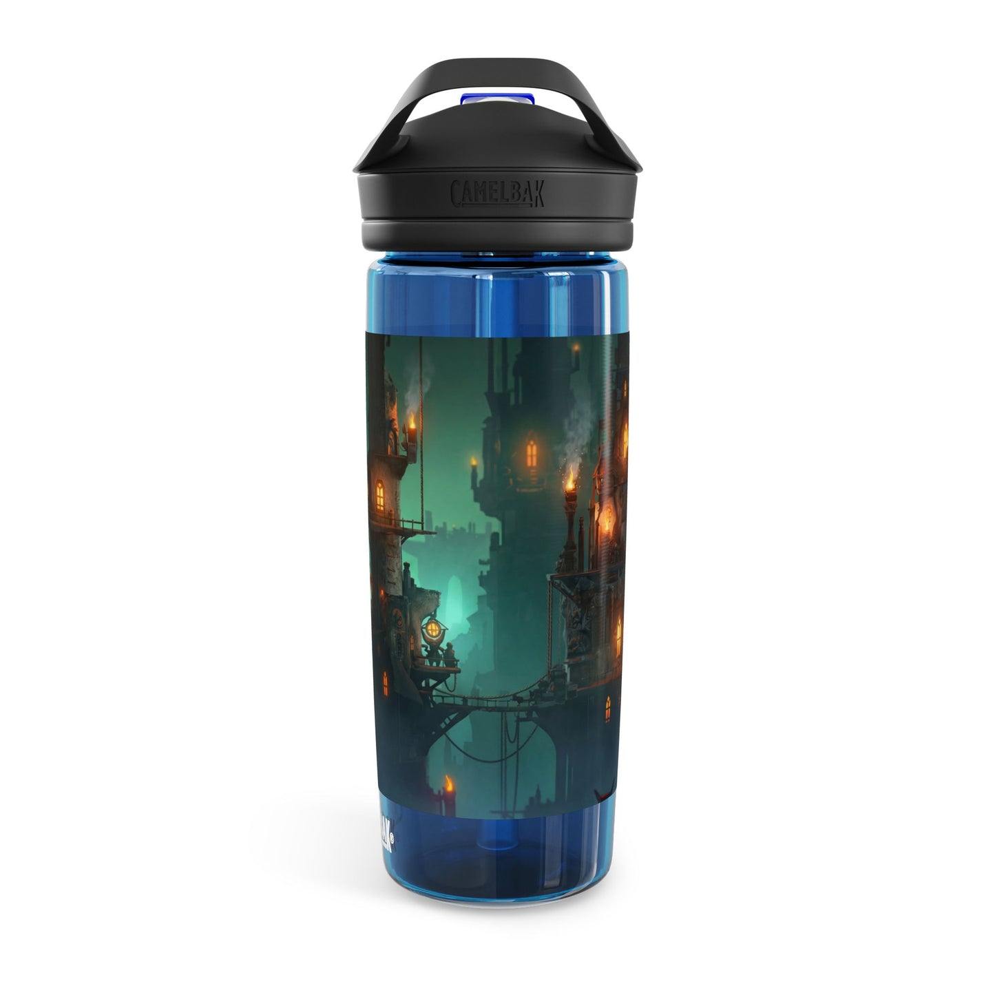 Gilded Sky Cities CamelBak Eddy® Water Bottle, 20oz\25oz – Warm Light Through Misty Peaks