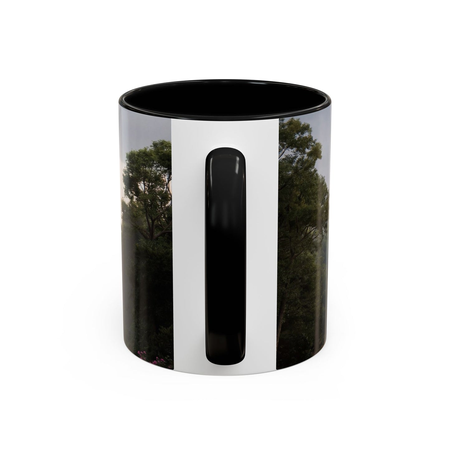 Rose-Clad Castle Accent Coffee Mug (11, 15oz) – Whispers of Twilight Blooms