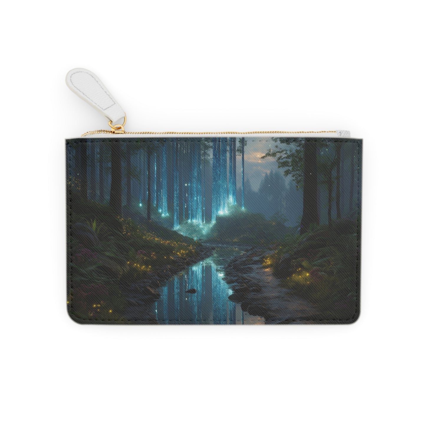 Celestial Lightfall Mini Clutch Bag – Whispering Forest Dreamscape