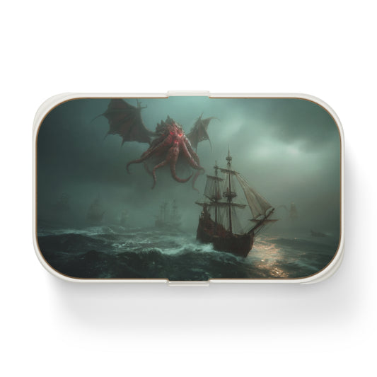 Leviathan’s Wrath Bento Lunch Box – Storm-Scarred Galleon & Crimson Sky