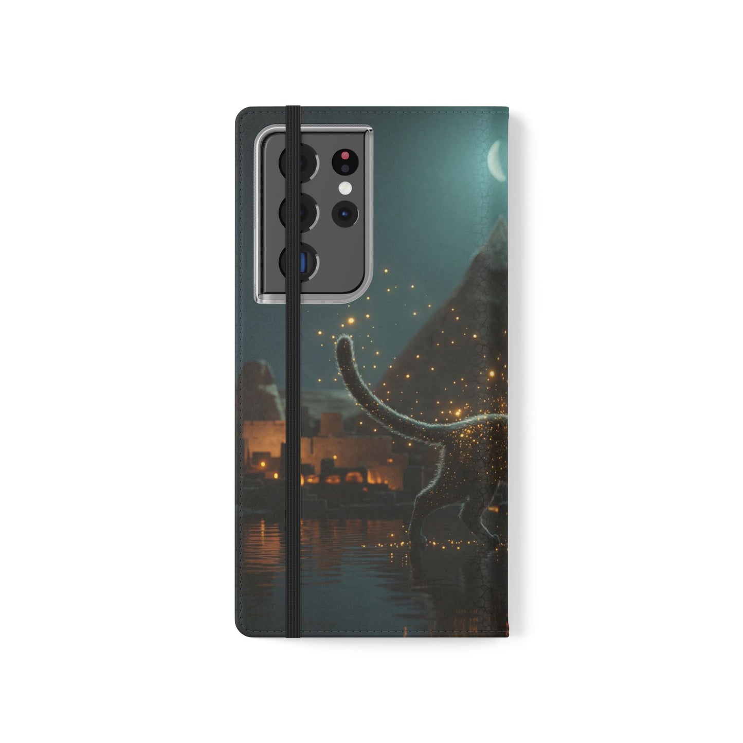 Celestial Vortex Flip Cases – Indigo Cloud Dreamscape