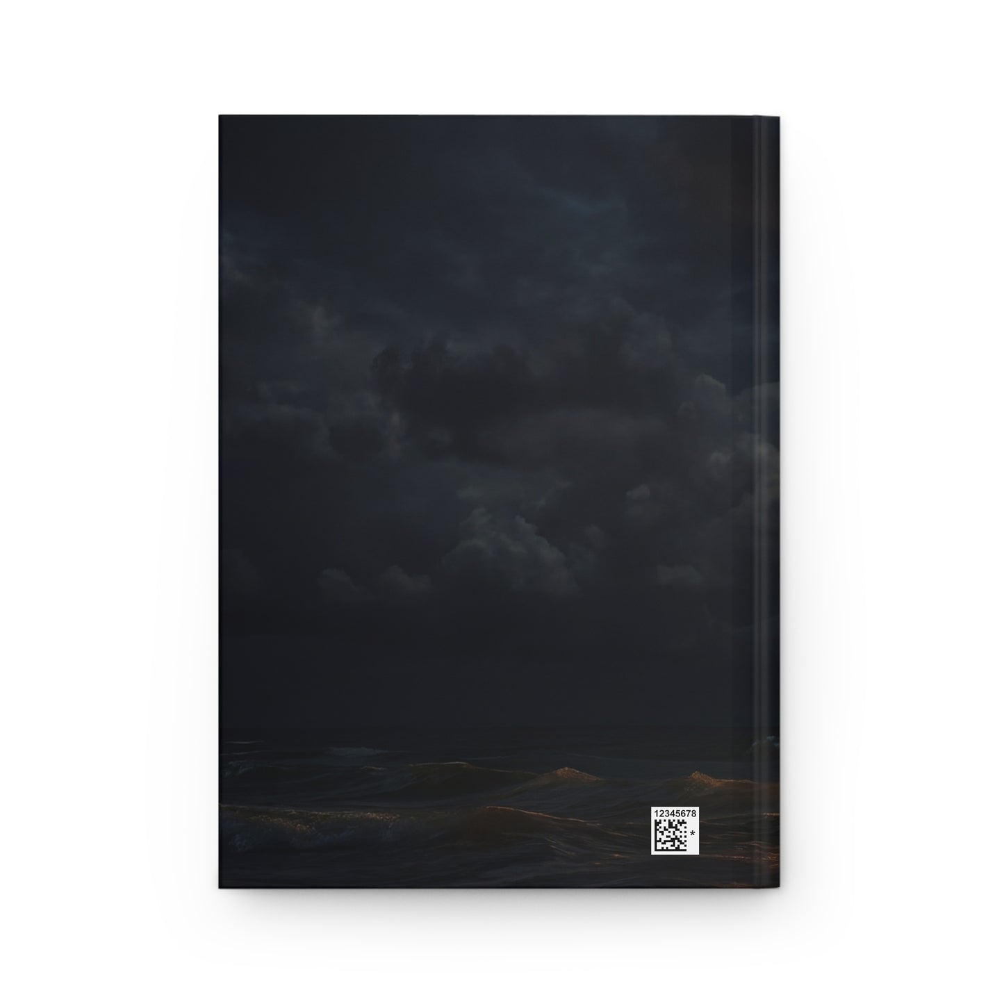 Celestial Moonfall Hardcover Journal Matte – Golden Stars Drenching the Tide