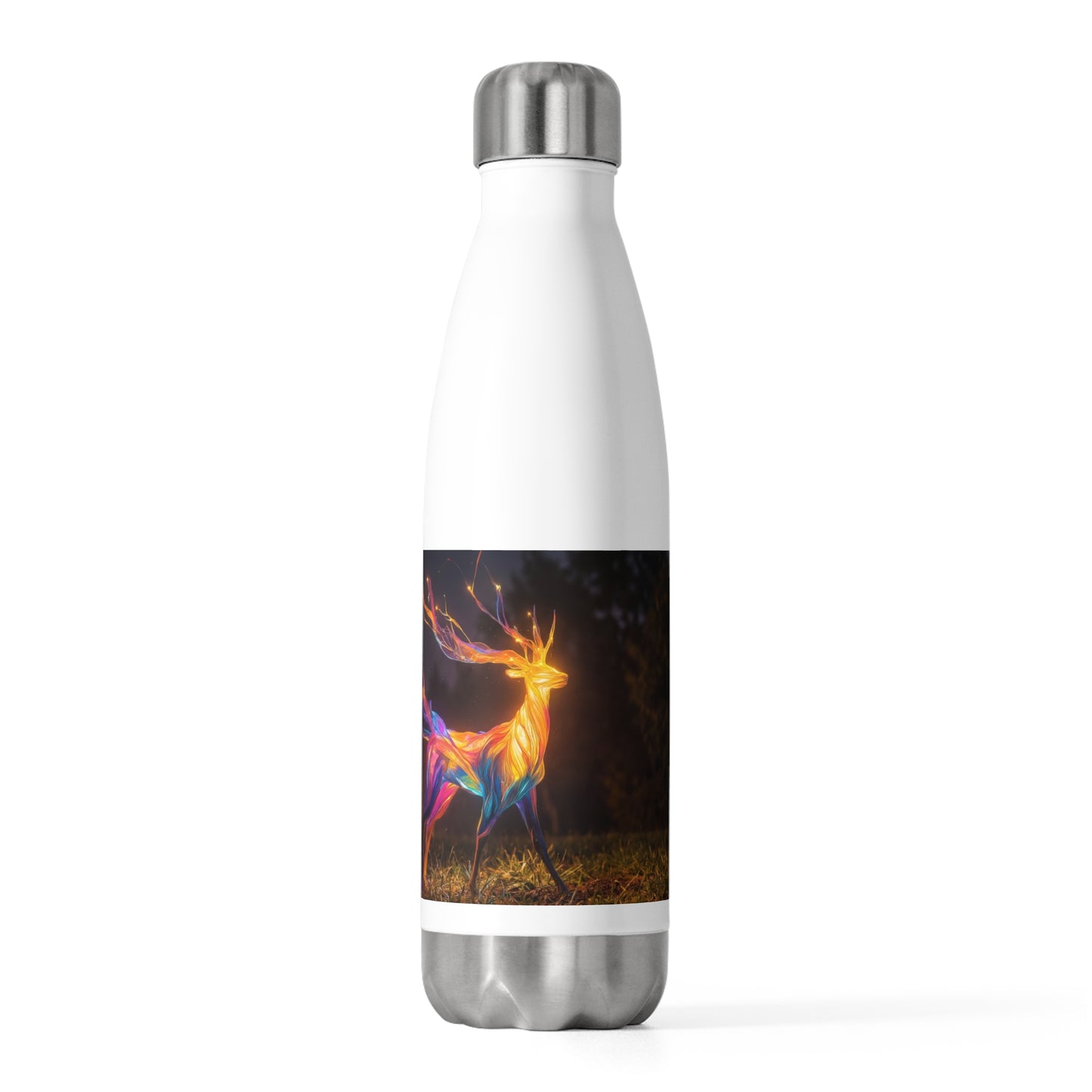 Chromatic Stag 20oz Insulated Bottle – Aurora Forest Glow
