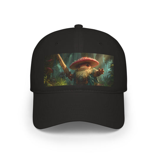 Mushroom-Sworded Guardian Low Profile Baseball Cap – Mossy Grove Sentinel