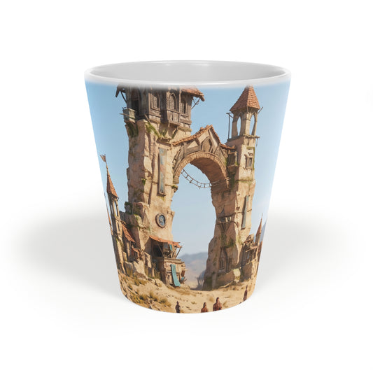 Caravan Gate Latte Mug, 12oz – Desert Archway Journey