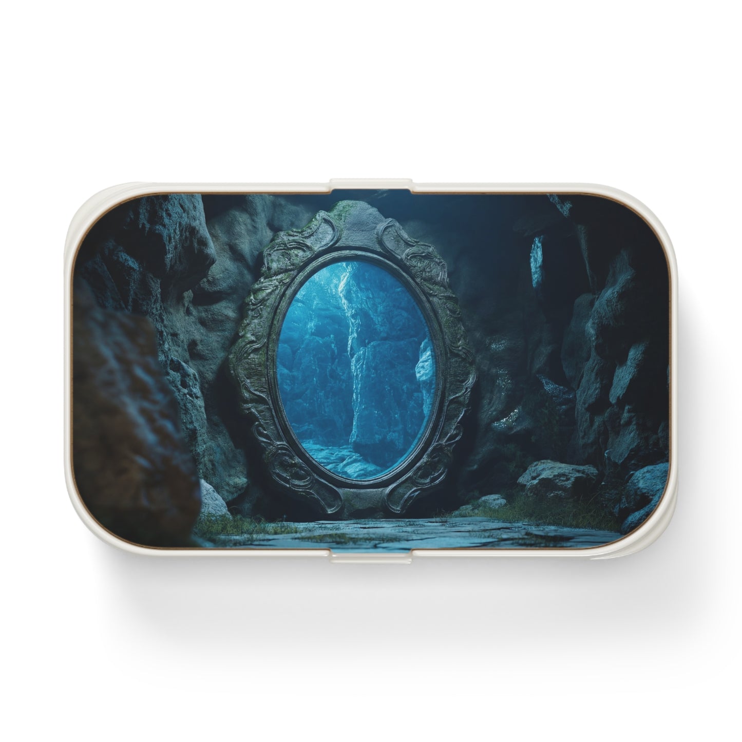 Submerged Mirror Bento Lunch Box – Portal to Deep Blue Depths