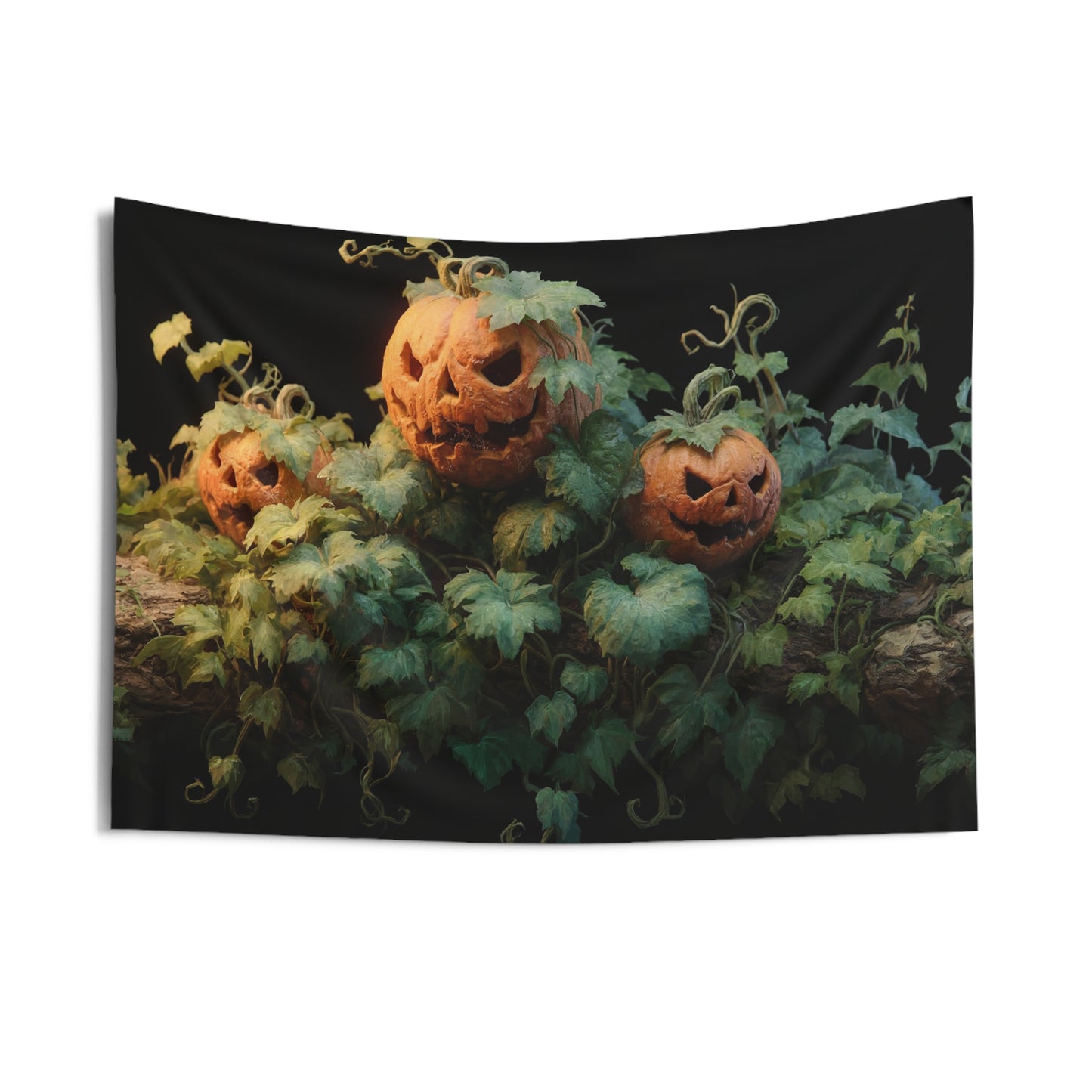 Whispering Pumpkin Grove Indoor Wall Tapestries – Autumn’s Secret Garden