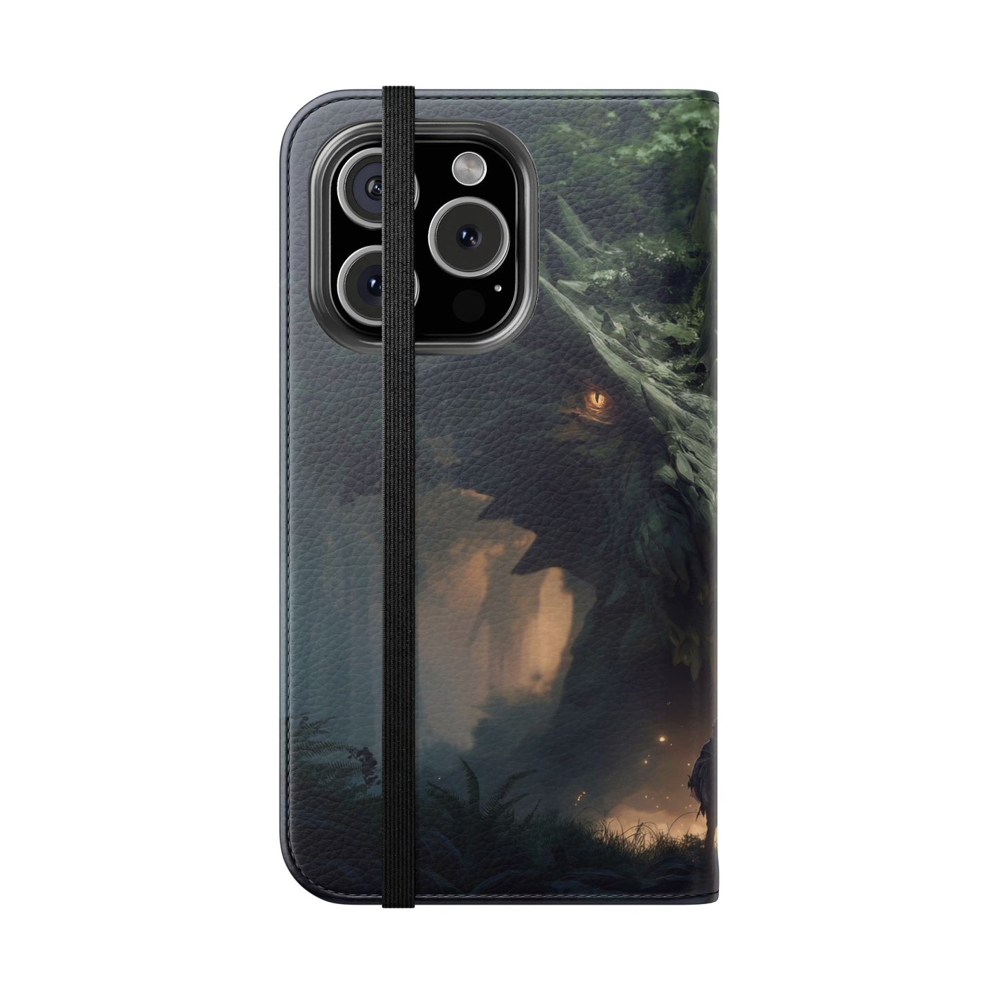 Guardian Beast Flip Cases – Moss-Clad Titan Facing the Wanderer