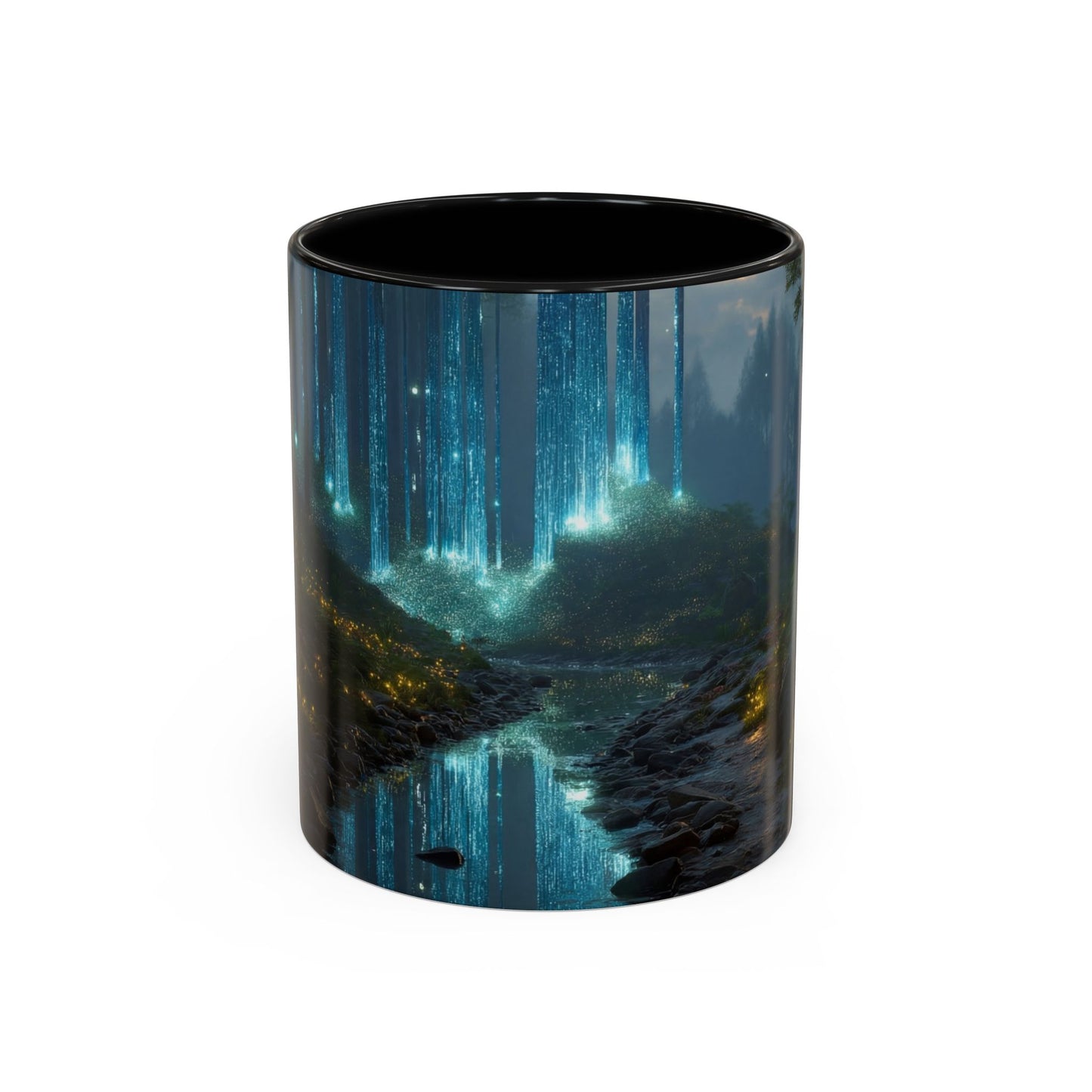 Celestial Falls Accent Coffee Mug (11, 15oz) – Twilight’s Whispering Woods