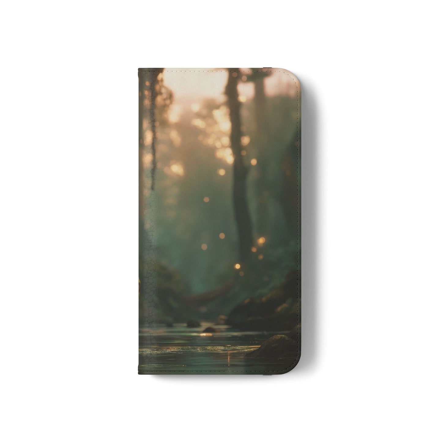 Mossy Bank Fairy Flip Cases – Golden Hour Sentinel Portrait