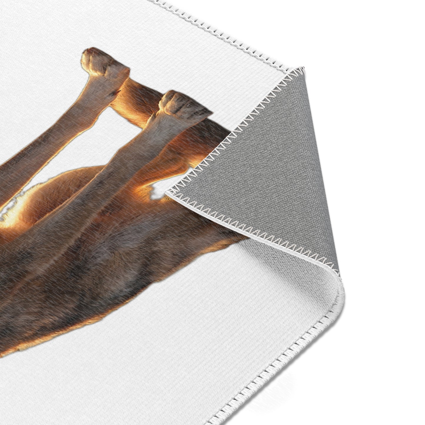 Golden Hour Wolf Area Rugs – Sentinel’s Warm Light Floor Mat