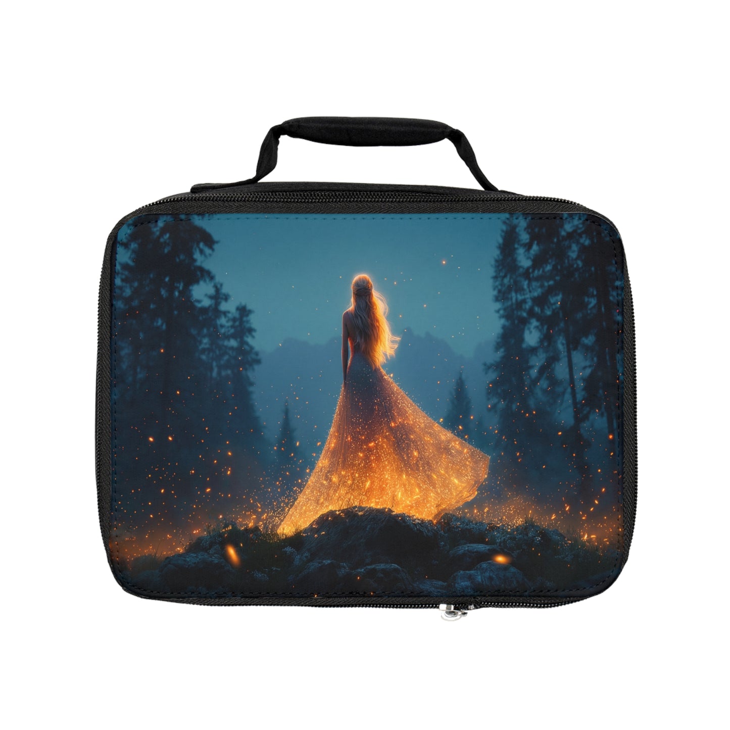 Enchanted Forest Goddess Lunch Bag – Glowing Ember Waltz