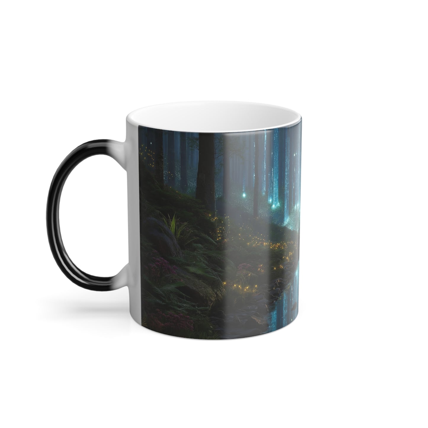 Crystal Rainforest Stream Mug – Bioluminescent Canopy Coffee Cup