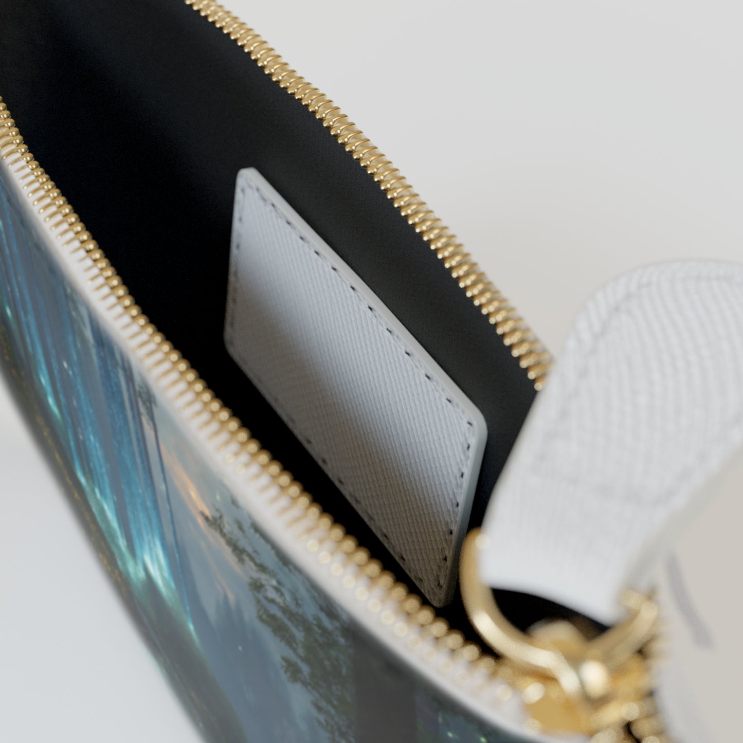Celestial Lightfall Mini Clutch Bag – Whispering Forest Dreamscape