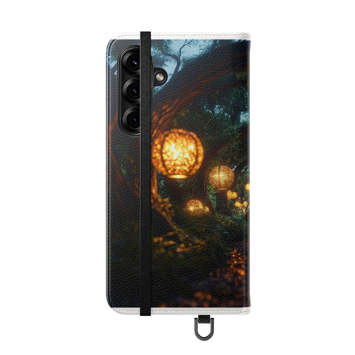 Lantern Archway Flip Cases – Girl Walking Through Forest Tunnel Art Case