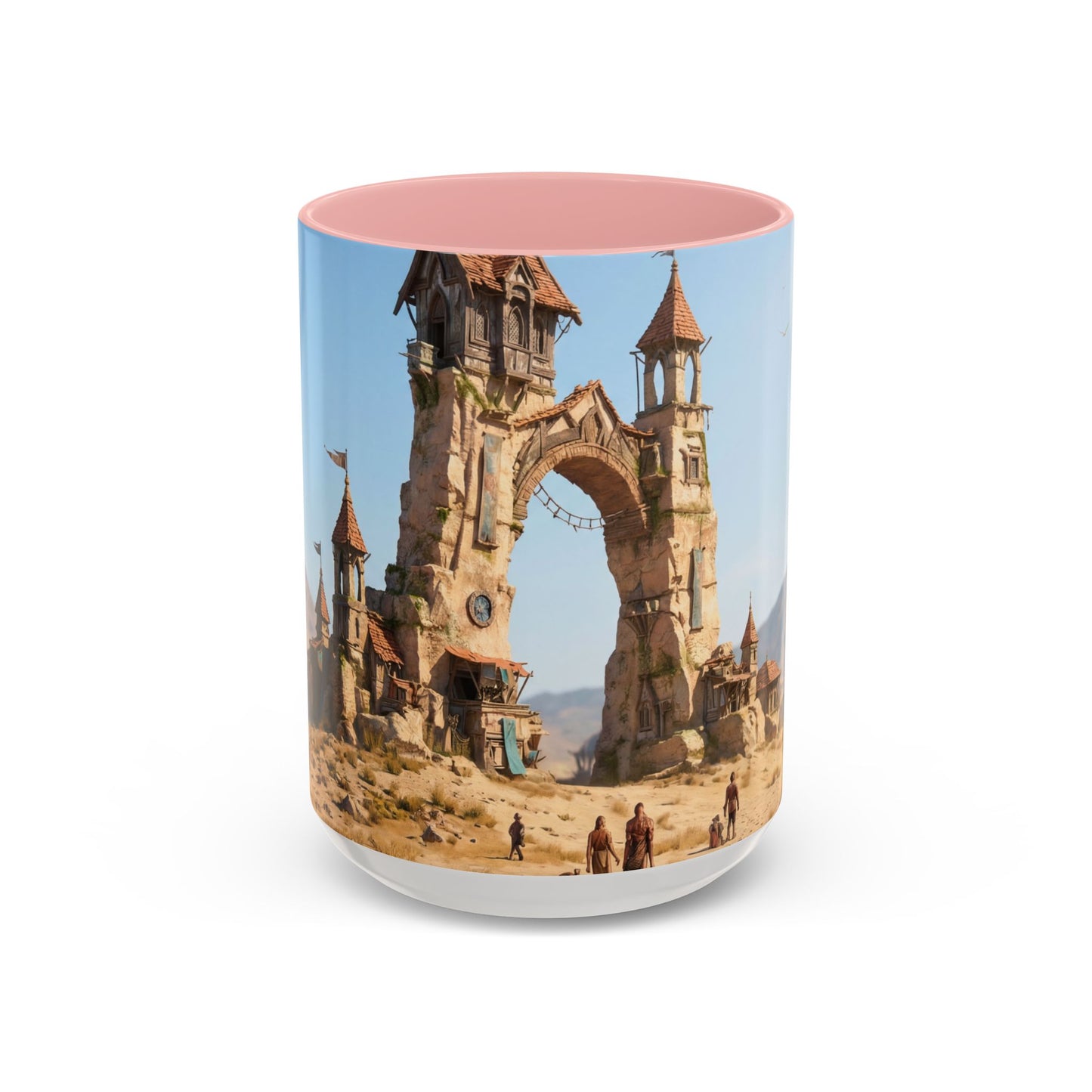 Desert Sentinel Archway Accent Coffee Mug (11, 15oz) – Sun-Scorched Cityscape
