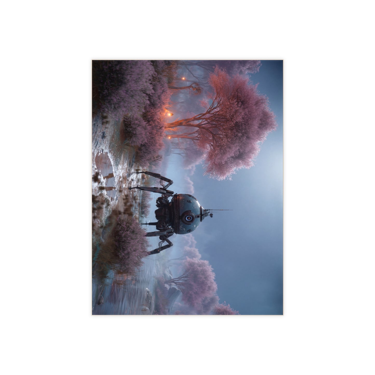 Sentient Probe Ceramic Photo Tile – Twilight Bloom Encounter
