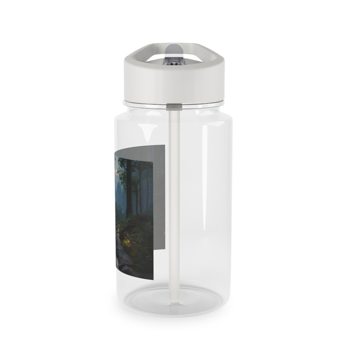 Glowing Tree Stream Tritan Water Bottle – Bioluminescent Forest Pathway